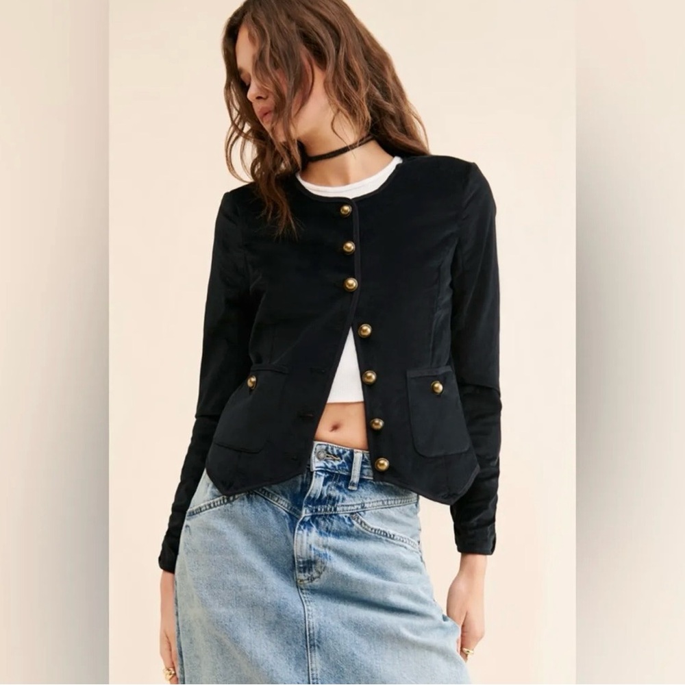 Free People Velvet Blazer - Picture 2 of 2
